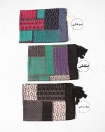 شال نخی ملینا  فری سایز دارای  رنگ بندی - Image 2