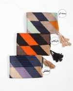 شال نخی رومیا دارای رنگ بندی فری سایز