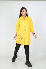 کیمونو از جنس داکرون گلدوزی شده دارای رنگبندی