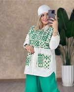 کت لوزی جیب دار  از جنس ترکیبی لنین و داکرون دارای رنگبندی