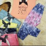ست دخترانه تیشرت شلوارک طرح خرگوش 5 رنگ و 4 سایز