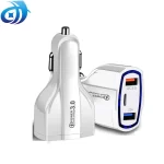 شارژر ماشین دو پورت 3.5A جدید نوع Cمدل Dual USB Car Charger QC3.0