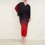 لباس زنانه سایز پلاس با کیفیت بالا فری سایز رنگ بندی موجود در تصویر
