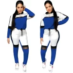تی شرت شلوار ست دو تکه مشبک دوخت رنگ بندی موجود در تصاویر و سایز بندی شده - Image 2