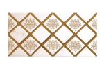 کاشی بين کابينتي مدل تک گل کاردان طرحدار طلایی