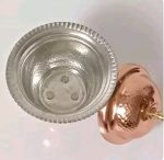 قندان مسی سه پایه برنجی نانو شده محکم و مقاوم ورق ضخیم