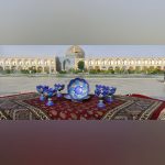 ست بستنی خوری و کاسه و بشقاب مینا کاری - Image 2