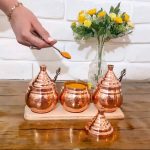 جا ادویه مسی سه تایی سایز 24*7.5*12 برند صبا مس - Image 2