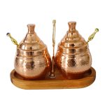 ست قهوه خوری مسی سایز 17*8*14 برند صبا مس - Image 3