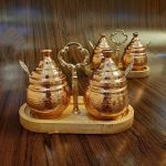 ست قهوه خوری مسی سایز 17*8*14 برند صبا مس - Image 2