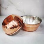 پیاله چکشی مسی سایز 9.5*9*4 برند صبا مس