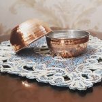پیاله مسی چکشی سایز 10*10*4 برند صبا مس