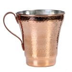 لیوان مسی دسته دار چکشی سایز 9*8.5*8.5 برند صبا مس - Image 3
