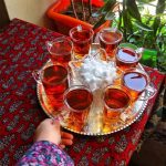 سینی مسی دایره رنگ نقره ای سایز 22*22*1.5 برند صبا مس - Image 2