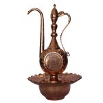 آفتابه لگن طرح دار مسی سایز 52*28*28 برند صبا مس - Image 3