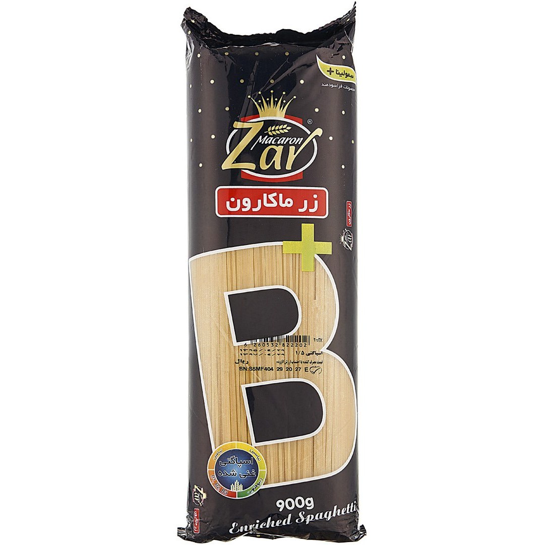 851537 ماكاروني1.5 رشته اي - 900گرمي زر غني شده - Image 1