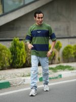 تیشرت نخ پنبه باکس فیت مردانه - Image 2