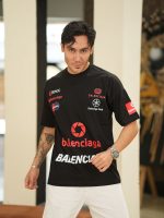 تیشرت نخ پنبه طرح balenciaga مردانه - Image 2