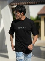 تیشرت نخ پنبه طرح FUTURE مردانه - Image 3