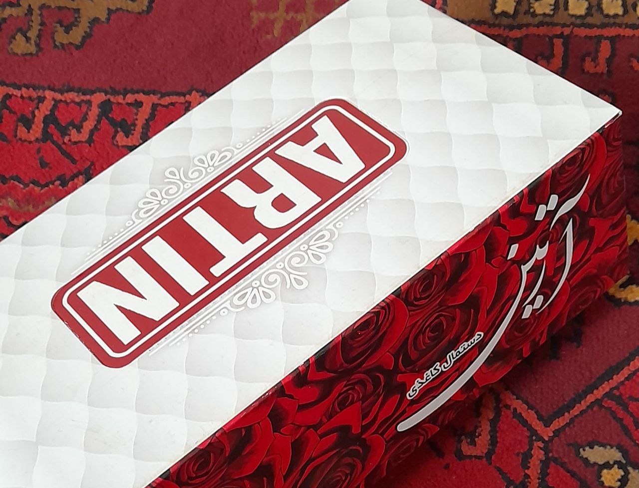 852474_1 دستمال کاغذی جعبه ای 100 برگ آرتین - Image 1