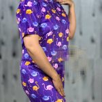 ست کراپ شورتک زنانه جنس مخمل طرح های فانتزی - Image 2