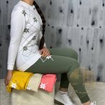 ست بلوز شلوار زنانه جنس دورس طرح گل