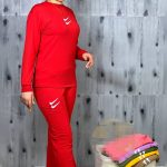 ست بلوز شلوار زنانه جنس دورس طرح نایک - Image 3