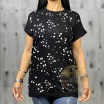 تیشرت زنانه جنس صد در صد ویسکوز طرح گل - Image 3