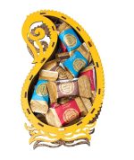 حلوا مسقطی مغزدار طرح چوب ترنج