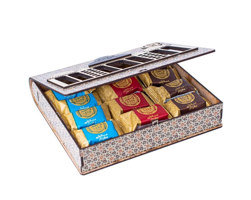 853234_1 حلوا مسقطی مغزدار طرح چوب باغ ارم - Image 1