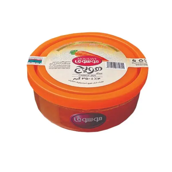 mousavi-carrot-jam-350gr-glass مربا هویج طرح ویترا 350گرم موسوی - Image 1