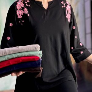 تونیک یقه کوبایی پنبه سوپر ژامک